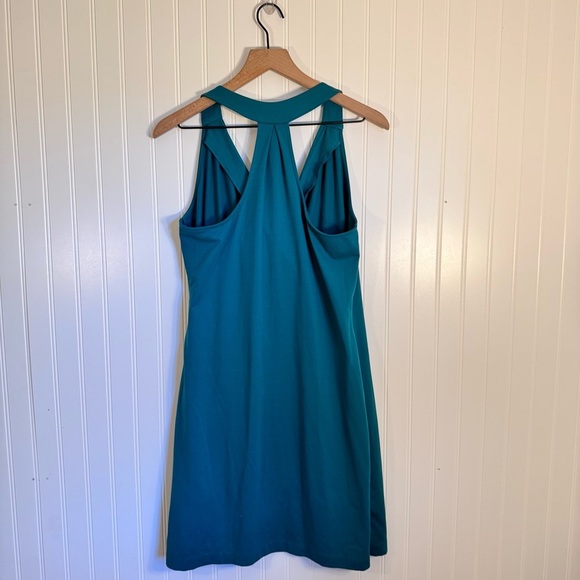 Lolë Teal Wrap Racer Back Casual Dress Women’s Size Medium - Picture 5 of 9